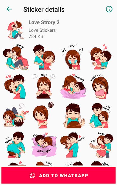 Download Love Story Stickers For Whatsapp Wastickerapps For Huawei P40 Lite - roblox whatsapp stickers